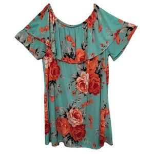 Lilypad Top, Lilypad Off The Shoulder Top, Size: 2XL